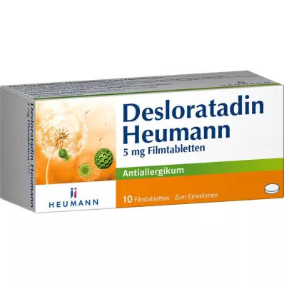 DESLORATADIN Tabletki powlekane Heumann 5 mg, 10 szt