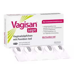 VAGISAN czopki dopochwowe sept z jodem powidonu, 5 szt