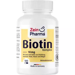 BIOTIN KOMPLEX Kapsułki o wysokiej dawce 10 mg+cynk+selen, 180 szt