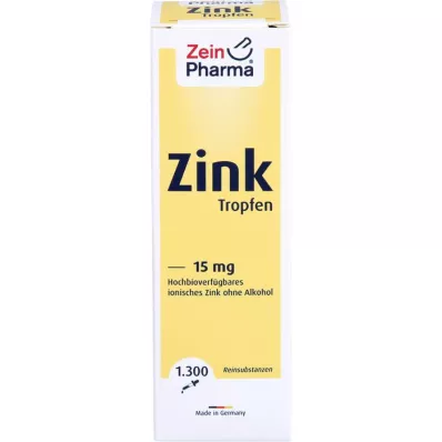 ZINK TROPFEN 15 mg zjonizowane, 50 ml