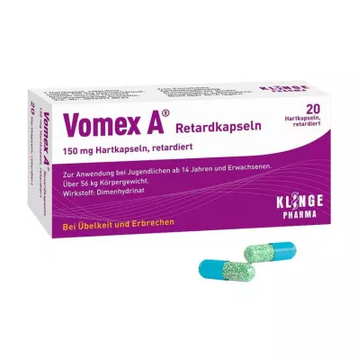 Vomex A® kapsułki o przedłużonym uwalnianiu, 20 szt Vomex A® kapsułki o przedłużonym uwalnianiu, 20 szt