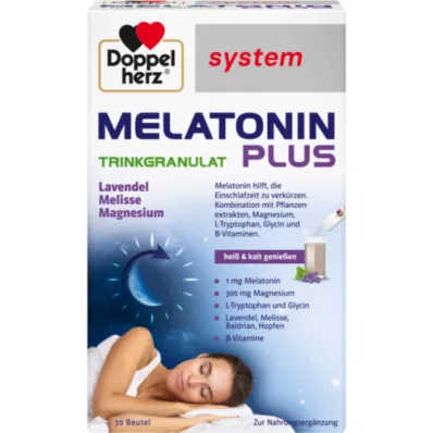 DOPPELHERZ Melatonina Plus Trinkgranulat system Btl, 30 szt