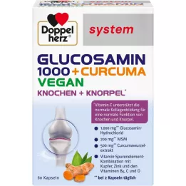 DOPPELHERZ Glucosamine 1000+Curcuma vegan syst.Kps., 60 szt
