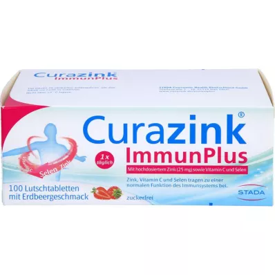 CURAZINK Pastylki do ssania ImmunPlus, 100 szt