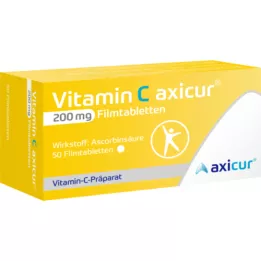 VITAMIN C AXICUR Tabletki powlekane 200 mg, 50 szt