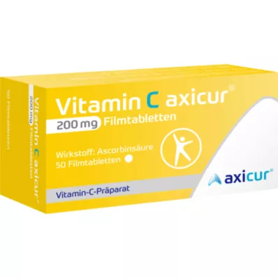 VITAMIN C AXICUR Tabletki powlekane 200 mg, 50 szt