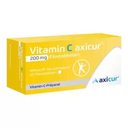 VITAMIN C AXICUR Tabletki powlekane 200 mg, 50 szt