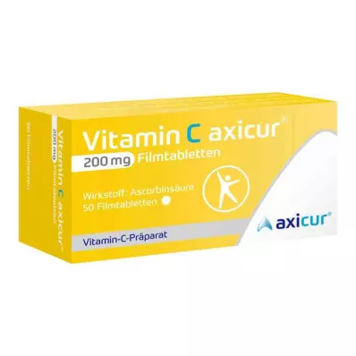 Witamina C Axicur 200 mg tabletki powlekane (50 sztuk) Witamina C Axicur 200 mg tabletki powlekane (50 sztuk)