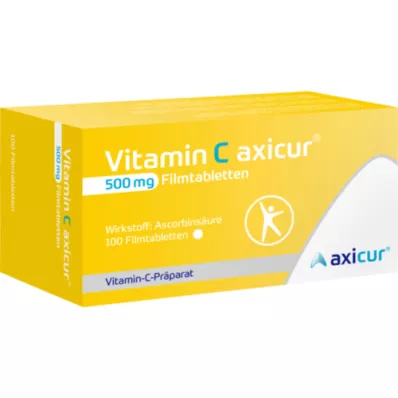 VITAMIN C AXICUR Tabletki powlekane 500 mg, 100 szt