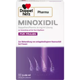 MINOXIDIL DoppelherzPhar.20mg/ml Roztwór do skóry dla kobiet, 3X60 ml