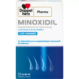 MINOXIDIL DoppelherzPhar.50mg/ml Roztwór dla skóry człowieka, 3X60 ml