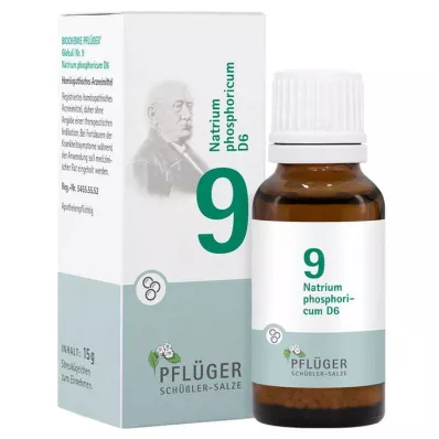 Biochemia Pflueger 9 Natrum phoricum D 6 globulek, 15 g