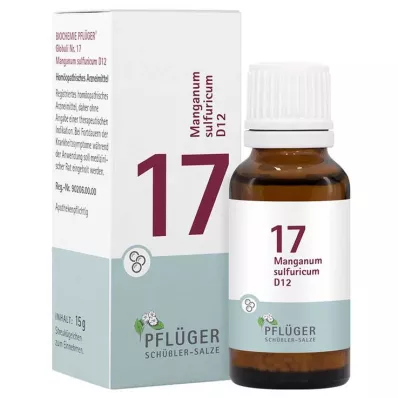 Biochemia Pflueger 17 Manganum Sulicum D 12 globulek, 15 g Biochemia Pflueger 17 Manganum Sulicum D 12 globulek, 15 g