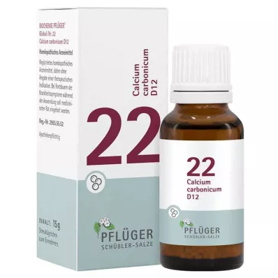 Biochemia Pflueger 22 Calcium carbonicum D 12 globulek, 15 g Biochemia Pflueger 22 Calcium carbonicum D 12 globulek, 15 g
