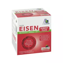 EISEN DIREKT plus witamina C+kwas foliowy+B12 w proszku, 60 szt