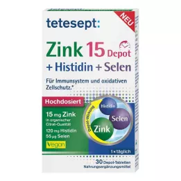 TETESEPT Zinc 15 depot+histydyna+selen tabletki powlekane, 30 szt
