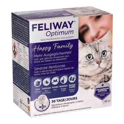 Feliway Optimum Zestaw startowy dla kotów, 48 ml
