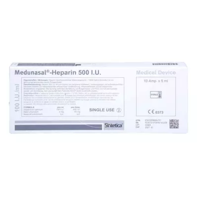 Heparyna śródnosowa 500 j.m.Ampułki, 10X5 ml Heparyna śródnosowa 500 j.m.Ampułki, 10X5 ml