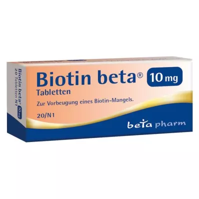 Biotyna beta 10 mg tabletki, 20 szt Biotyna beta 10 mg tabletki, 20 szt