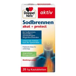 DOPPELHERZ Heartburn acute+protect tabletki do żucia, 20 szt