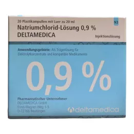 NATRIUMCHLORID-Roztwór 0,9% Deltamedica Luer Pl., 20 x 20 ml