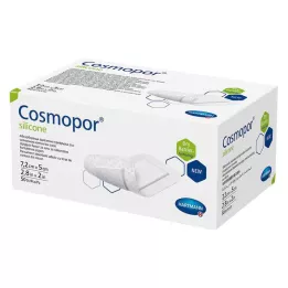 COSMOPOR silikonowy opatrunek na ranę 5x7,2 cm, 50 szt