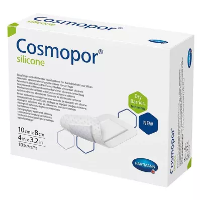 Silikonowy opatrunek na rany Cosmopor® 8x10 cm, 10 szt Silikonowy opatrunek na rany Cosmopor® 8x10 cm, 10 szt