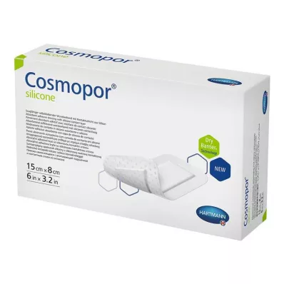 Silikonowy opatrunek na rany Cosmopor 8x15 cm, 5 szt