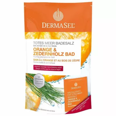 DERMASEL Sole do kąpieli z Morza Martwego Orange &amp; Cedarwood, 1 p