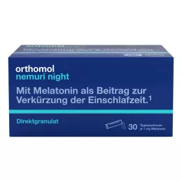 ORTHOMOL nemuri night direct granulki, 30 szt
