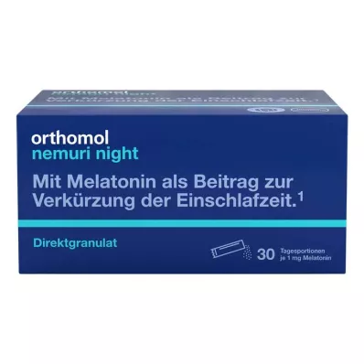 ORTHOMOL nemuri night direct granulki, 30 szt