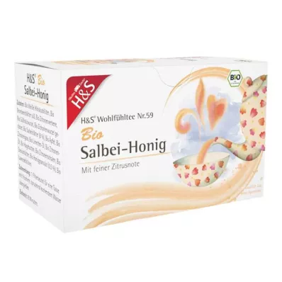 H&S Organiczny worek filtrujący z miodem szałwiowym, 20X2 g H&S Organiczny worek filtrujący z miodem szałwiowym, 20X2 g