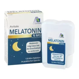 MELATONIN 1 mg mini tabletki w dozowniku, 120 szt