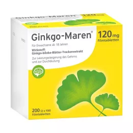 GINKGO-MAREN Tabletki powlekane 120 mg, 200 szt