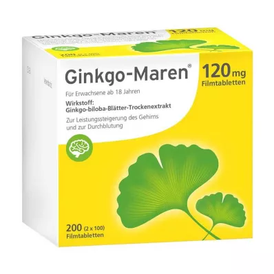 Ginkgo-Maren 120 mg tabletki powlekane, 200 szt Ginkgo-Maren 120 mg tabletki powlekane, 200 szt