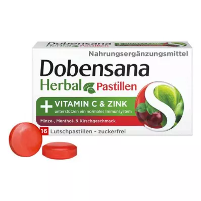 Dobensana Herbal Kirschgeschm.vit.c & Pastylka cynkowa.(16 sztuk) Dobensana Herbal Kirschgeschm.vit.c & Pastylka cynkowa.(16 sztuk)