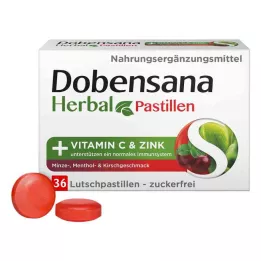 DOBENSANA Ziołowa Pasta Wiśniowa Vit.C &amp; Pastylka Cynkowa, 36 szt