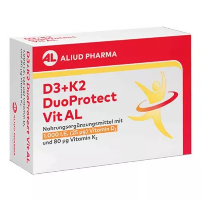 D3+K2 Duoprotect Vit AL 4000 IU/80 Μg kapsułki (30 sztuk) D3+K2 Duoprotect Vit AL 4000 IU/80 Μg kapsułki (30 sztuk)