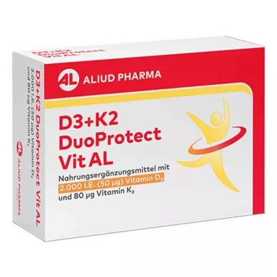 D3+K2 Duoprotect Vit AL 4000 IU/80 Μg kapsułki (30 sztuk) D3+K2 Duoprotect Vit AL 4000 IU/80 Μg kapsułki (30 sztuk)
