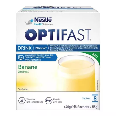 OPTIFAST Drink Banana Powder, 8X55 g