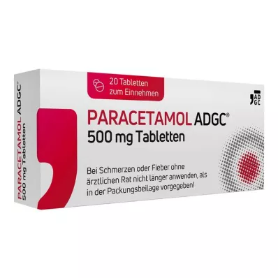 PARACETAMOL ADGC® 500 mg tabletki, 20 szt