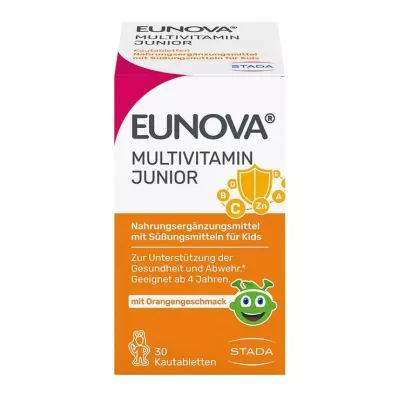 Eunova Junior tabletki do żucia o smaku pomarańczowym, 30 szt Eunova Junior tabletki do żucia o smaku pomarańczowym, 30 szt