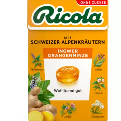 RICOLA o.Z.Box Ginger Orange Mint Candies, 50 g