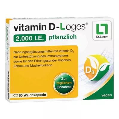 witamina D-Loges 2000 jednostek międzynarodowych roślinna (60 sztuk) witamina D-Loges 2000 jednostek międzynarodowych roślinna (60 sztuk)