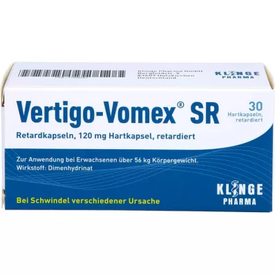 VERTIGO-VOMEX SR Kapsułki o powolnym uwalnianiu, 30 szt