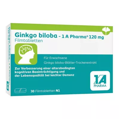 Ginkgo biloba - 1 A Pharma® 120 mg tabletki powlekane, 30 szt