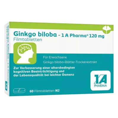 Ginkgo biloba - 1 A Pharma® 120 mg tabletki powlekane, 60 szt Ginkgo biloba - 1 A Pharma® 120 mg tabletki powlekane, 60 szt