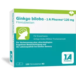 GINKGO BILOBA-1A Pharma 120 mg tabletki powlekane, 120 kapsułek