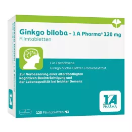 GINKGO BILOBA-1A Pharma 120 mg tabletki powlekane, 120 kapsułek