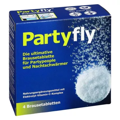 Tabletki musujące Partyfly, 4 szt Tabletki musujące Partyfly, 4 szt